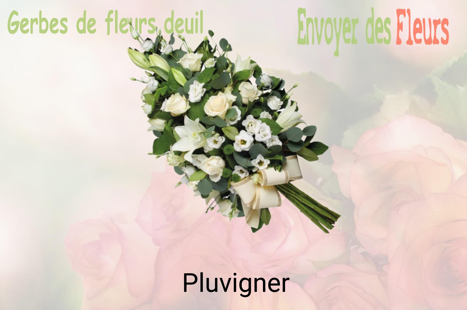 Gerbe de fleurs de deuil livrée à Pluvigner
